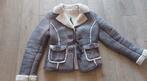 lammy jas met schapenvacht, echt leer, Kleding | Dames, Jassen | Winter, Ophalen of Verzenden, Gedragen, Maat 36 (S), Bruin