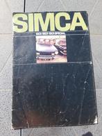 folder Simca 1301 - 1501 - Tourist ca 1972, Gelezen, Overige merken, Simca, Ophalen of Verzenden