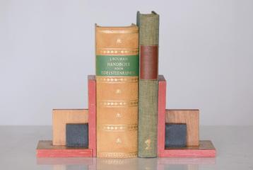 ✅ Antieke boekensteunen HAAGSE SCHOOL Art Deco  ca. 1925 beschikbaar voor biedingen