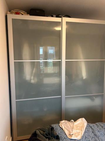 IKEA Pax Schuifdeuren Aluminium/Glas 200x236cm - afbeelding 2
