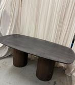 180 x 100 cm deens ovaal donker eiken eettafel, Huis en Inrichting, Ophalen, 100 tot 150 cm, 200 cm of meer, Zo goed als nieuw