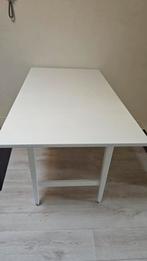 Eettafel wit 135x75cm, 77cm hoogte Tafel Bureau dining table, Ophalen, Gebruikt, 100 tot 150 cm, 50 tot 100 cm