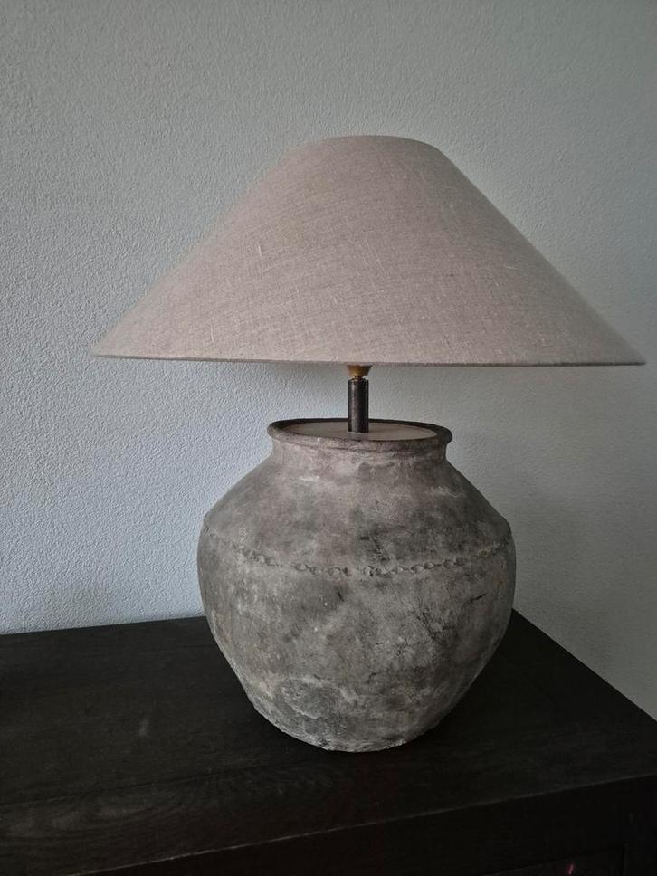 Unieke kruik van Aardewerk met Kap, Antiek en Kunst, Antiek | Lampen, Ophalen