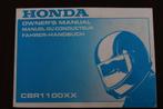 Honda CBR1100XX 1996 motorcycle owner's manual CBR 1100 xx, Motoren, Handleidingen en Instructieboekjes, Ophalen of Verzenden