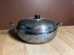 Vintage Deense verzilverde art deco Serveerschaal met deksel, Ophalen of Verzenden