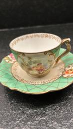 Antiek Theekopje met Schotel, Ophalen of Verzenden