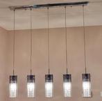 Hanglamp met glazen kristallen, Huis en Inrichting, Lampen | Hanglampen, Ophalen of Verzenden, Zo goed als nieuw
