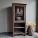 Vitrinekast buffetkast driftwood landelijk sober stoer, Huis en Inrichting, Kasten | Boekenkasten, Ophalen of Verzenden, Zo goed als nieuw