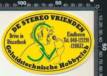 Sticker: De Stereo Vrienden Geluidstechnische Hobbyclub - Ei beschikbaar voor biedingen