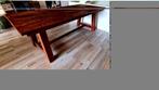 Vol houten eettafel, Huis en Inrichting, Tafels | Sidetables, Ophalen, Zo goed als nieuw, Rechthoekig, 200 cm of meer
