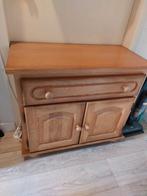 Blank massief eiken tv kastje, Ophalen, Gebruikt