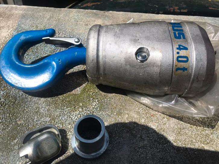 Abus Gm8 kettingtakel lasthaak/ Hijshaak /onderblok 4Ton 2/1, Doe-het-zelf en Verbouw, Lieren en Takels, Ophalen of Verzenden