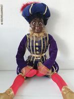 Authentieke V&D etalage zwarte Piet pop - 75cm, blauw/paars, Diversen, Verzenden, Zo goed als nieuw