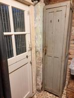 Oude kast locker lockerkast houten opbergkast brocante, Ophalen