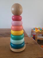 Houten Regenboog Stapeltoren, Kinderen en Baby's, Speelgoed | Houten speelgoed, Ophalen of Verzenden, Zo goed als nieuw, Overige typen