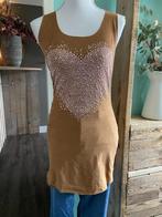 Ambika naadloze top maat M stretch cognac, Kleding | Dames, Tops, Maat 38/40 (M), Bruin, Verzenden, Zo goed als nieuw
