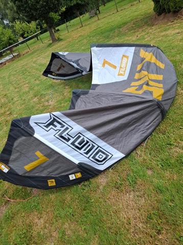 Fluid Sky 2022 7m2 Kite - Zo Goed Als Nieuw! beschikbaar voor biedingen