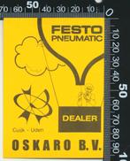 Sticker: Oskaro - Festo Pneumatic - Cuijk - Uden, Verzenden, Zo goed als nieuw, Bedrijf of Vereniging