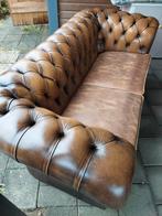 Prachtige leren oude Engelse Chesterfield, Ophalen, Gebruikt, Chesterfield, Tweepersoons