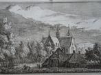 gravure zicht op Rijsbergen kerk N-Brabant H. Spilman 1750, Antiek en Kunst, Kunst | Etsen en Gravures, Verzenden