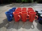 Koffiebekers oranje en blauw, Ophalen of Verzenden, Zo goed als nieuw, Aardewerk, Overige typen