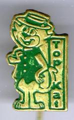 Top-Kat groen op koper stripfiguur speldje ( J_055a ), Verzamelen, Speldjes, Pins en Buttons, Nieuw, Figuurtje, Speldje of Pin