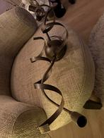 Bronzen plafondlamp met gedraaide linten, Ophalen, Gebruikt, Metaal