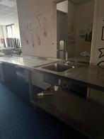 Keukenwerkbank met wasbak, Huis en Inrichting, Ophalen, Gebruikt, Wit