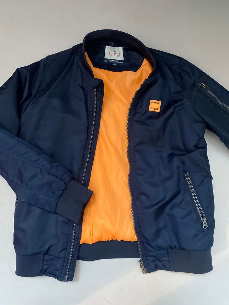 Retour Bomber Jas - Maat 11/12, Ophalen, Jongen of Meisje, Zo goed als nieuw, Retour