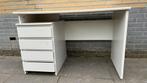 Bureau wit met 4 lades, Ophalen, Gebruikt, Bureau