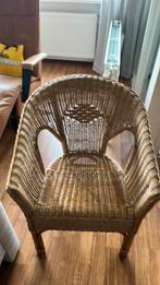 Rieten stoel, Huis en Inrichting, Stoelen, Ophalen, Gebruikt, Bruin, Riet of Rotan