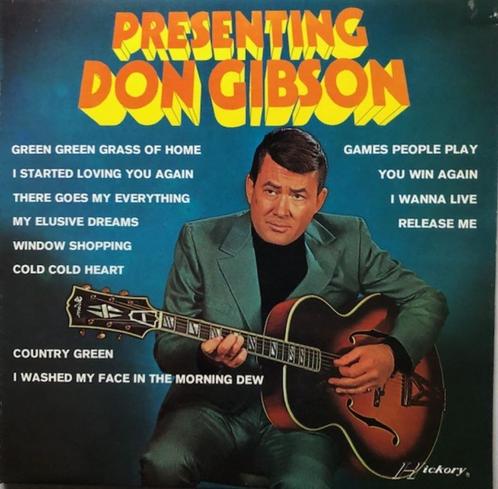 DON GIBSON LP: PRESENTING....DON GIBSON, Cd's en Dvd's, Vinyl | Country en Western, Zo goed als nieuw, Ophalen of Verzenden