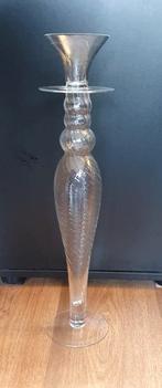 Franse mongeblazen kandelaar, slingerglas, 50 cm!, Antiek en Kunst, Ophalen