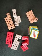 Houten Puzzel Blokken met Kaarten, Ophalen of Verzenden, Zo goed als nieuw