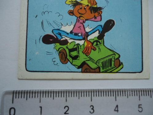sticker oud Strip guust dupuis willy's jeep leger auto retro, Verzamelen, Stickers, Zo goed als nieuw, Bedrijf of Vereniging, Verzenden