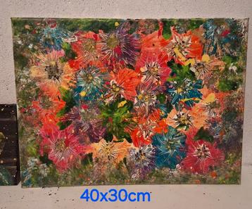 Art By Myrthe bloemenchaos  beschikbaar voor biedingen