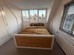 Tweepersoonsbed 160 x 200 steigerhout met opbergruimte, Huis en Inrichting, Ophalen, Tweepersoons, Steigerhout, 160 cm