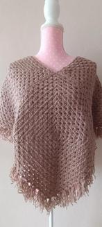 Gehaakte poncho Beige, Ophalen of Verzenden, Nieuw