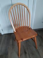 4 eetkamerstoelen van hout, Ophalen, Gebruikt, Bruin, Hout
