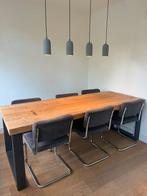 Eettafel steigerhout, Huis en Inrichting, Tafels | Eettafels, 200 cm of meer, Industrieel, Rechthoekig, 50 tot 100 cm