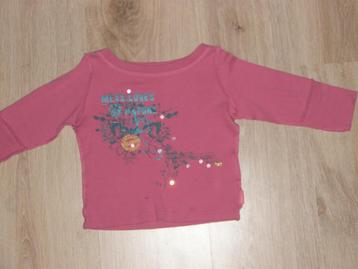 Stijlvol MEXX top shirt longsleeve natuur print glitters 92 beschikbaar voor biedingen