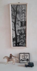 Vintage oude zwart wit foto Zuiderkerk Amsterdam in lijst, Ophalen of Verzenden