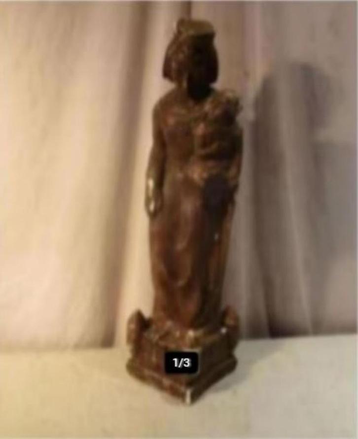 Heel Oud Heiligenbeeld - Wees Gegroet Maria en Jezus - 50cm, Antiek en Kunst, Antiek | Religie, Ophalen of Verzenden