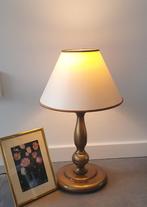 Vintage tafellamp HERDA, brons, Huis en Inrichting, Lampen | Tafellampen, Gebruikt, Metaal, Vintage/brocante/klassiek/boho, 50 tot 75 cm