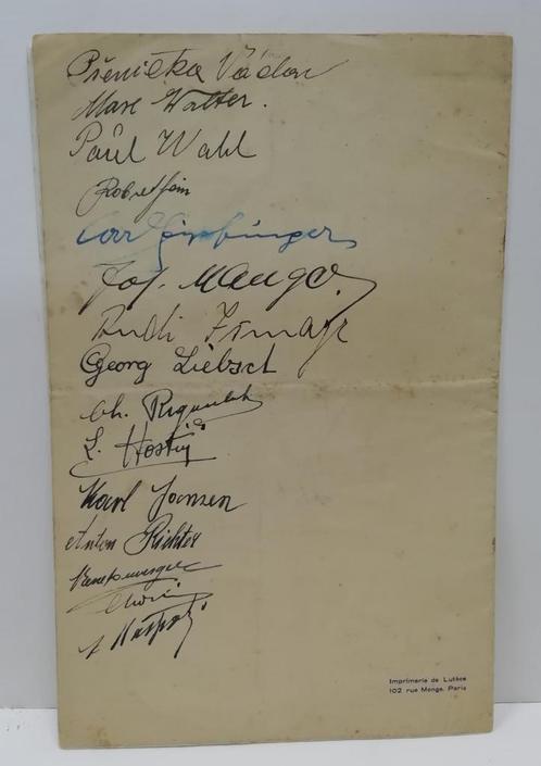 Handtekeningen 1935 en 1937 programmaboekje gewichtheffen, Verzamelen, Overige Verzamelen, Zo goed als nieuw, Ophalen of Verzenden