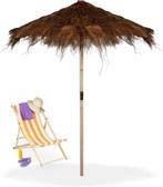 strandparasol Hawaï - parasol met palmhaar 250x215 cm Bruin, Ophalen, Nieuw, 2 tot 3 meter, Babijhandel@gmail.com