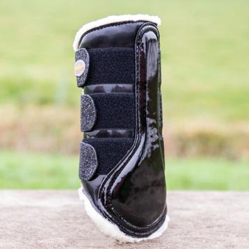 Lak Peesbeschermers XL Zwart voor paard UITVERKOOP beschikbaar voor biedingen