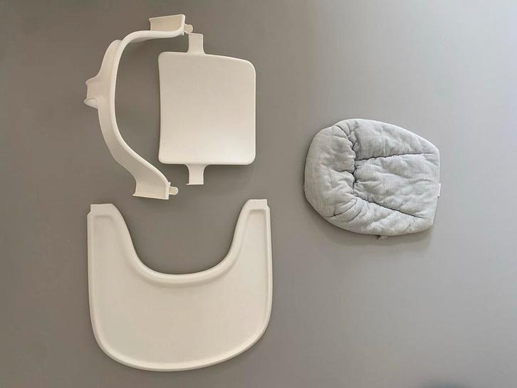 Stokke Baby Set Compleet - Goede Staat!, Kinderen en Baby's, Kinderstoelen, Gebruikt, Meegroeistoel, Afneembaar eetblad, Ophalen