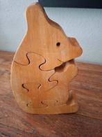 Antiek houten puzzel beer, Ophalen of Verzenden