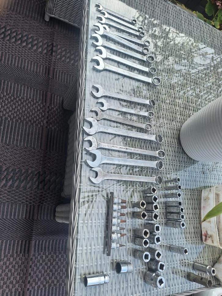 Gereedschapset: Ring-, Steek-, Doppen & Inbus, Doe-het-zelf en Verbouw, Gereedschap | Handgereedschap, Gebruikt, Ophalen of Verzenden